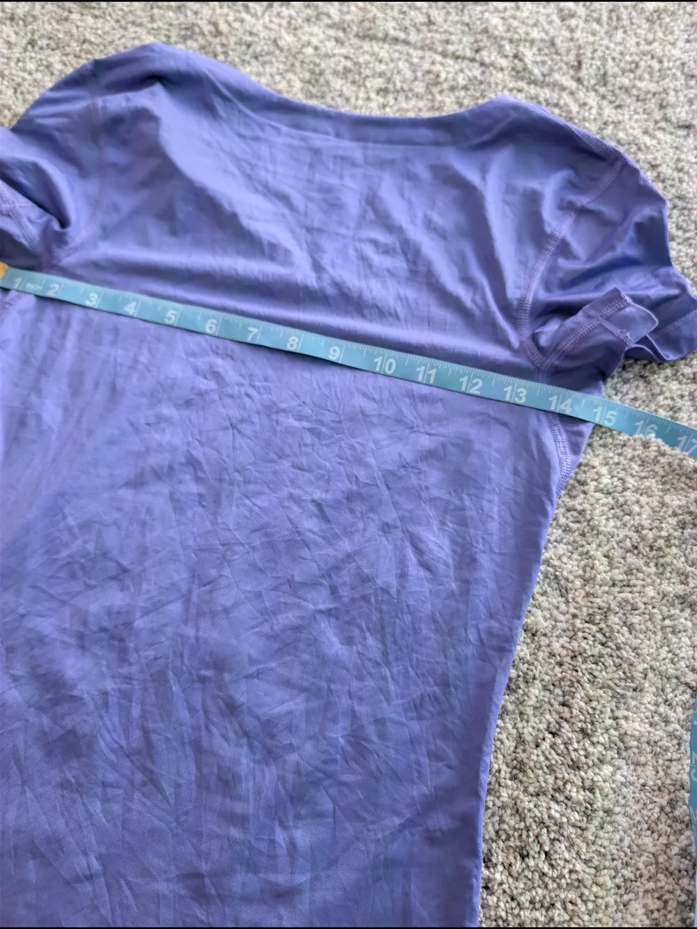 Nike Pro Dri-FIT Purple V-Neck Short Sleeve Athletic Top Size S